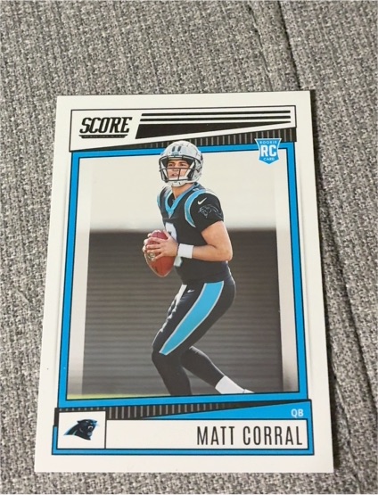 2022 Panini Score #302 Matt Corral Rookie Card — front