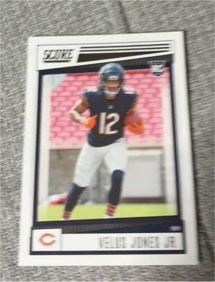 2022 Panini Score #395 Velus Jones Jr. — front