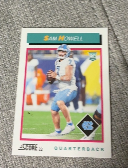 2022 Score - 1992 Throwback Rookie #TB4 Sam Howell — front