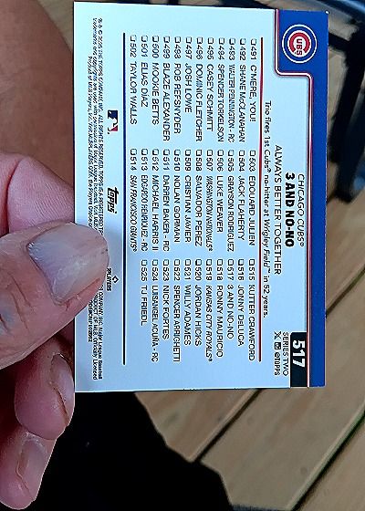 2025 Topps Series 2 #517 3 and No-No: Always Better Together — back
