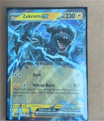 2023 Pokémon Scarlet & Violet Black Bolt #034 Zekrom ex — front