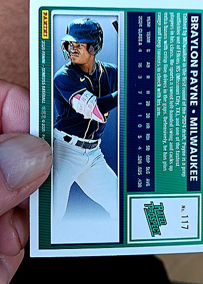 2025 Donruss #117 Braylon Payne — back