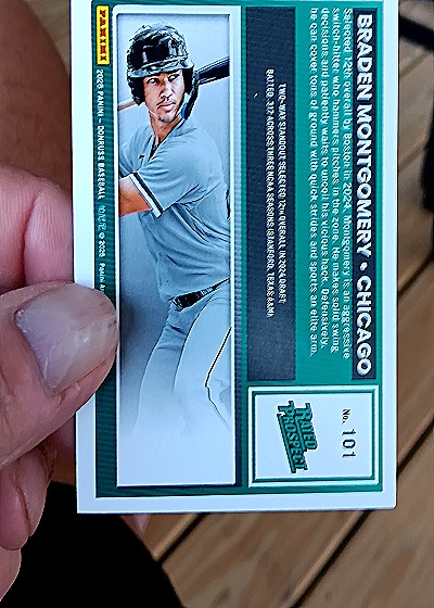 2025 Donruss #101 Braden Montgomery — back