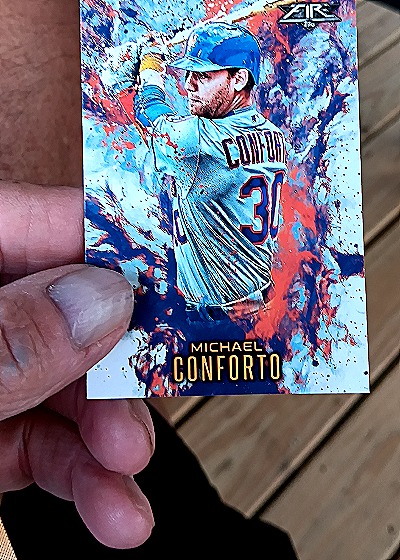 2016 Topps Update Fire #F-2 Michael Conforto — front