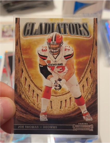 2021 Panini Contenders Gladiators #GLD-JTH Joe Thomas — front