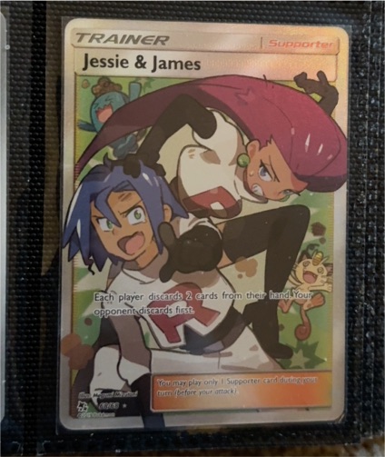2019 Pokémon TCG Hidden Fates #68 Jessie & James Full Art Trainer — front