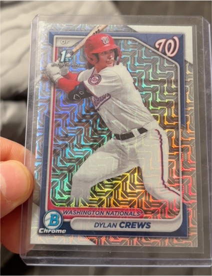 2024 Bowman Chrome #BCP-23 Dylan Crews — front
