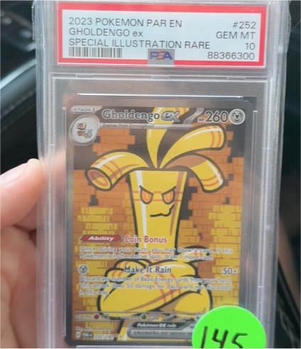2023 Pokemon Paradox Rift #252 Gholdengo ex Special Illustration Rare — front