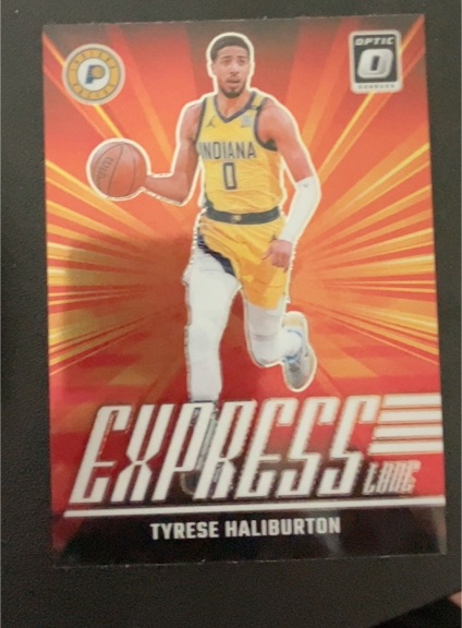 2024-25 Donruss Optic #25 Tyrese Haliburton Express Lane Indiana Pacers — front
