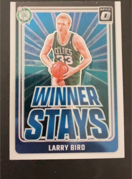 2024-25 Panini Donruss Optic #19 Larry Bird Winner Stays Insert — front