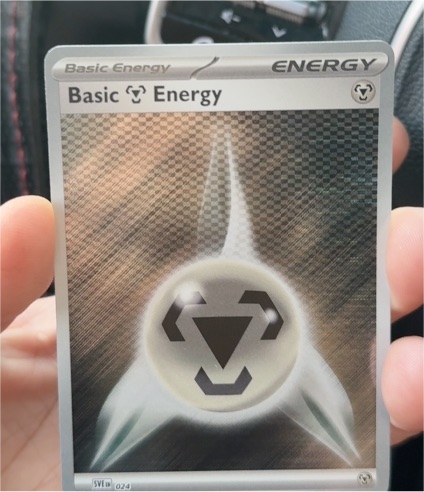 2025 Pokemon TCG Basic Metal Energy #024 Black Bolt & White Flare — front