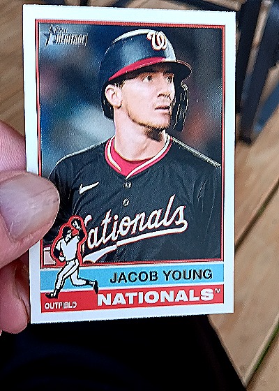 2025 Topps Heritage #127 Jacob Young — front