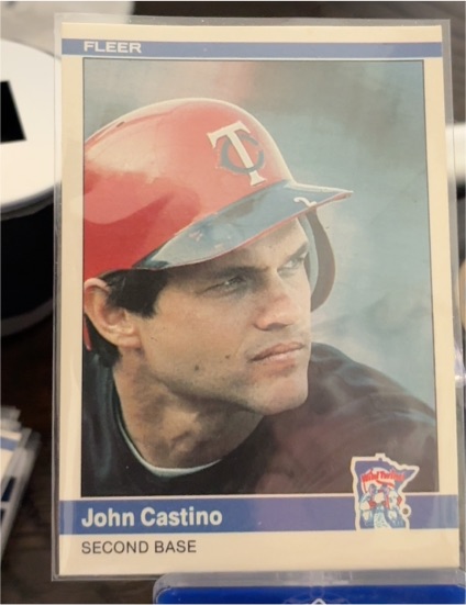 1984 Fleer #560 John Castino — front