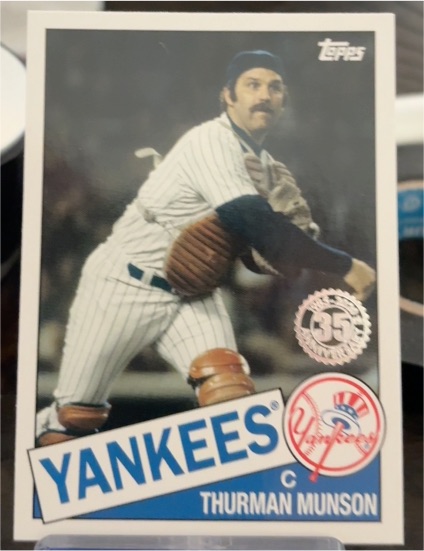 2020 Topps Update #85TB-30 Thurman Munson 1985 Topps Baseball 35th Anniversary — front