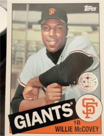 2020 Topps Update 1985 Topps 35th Anniversary #85TB-39 Willie McCovey — front