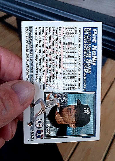 1995 Topps #468 Pat Kelly — back