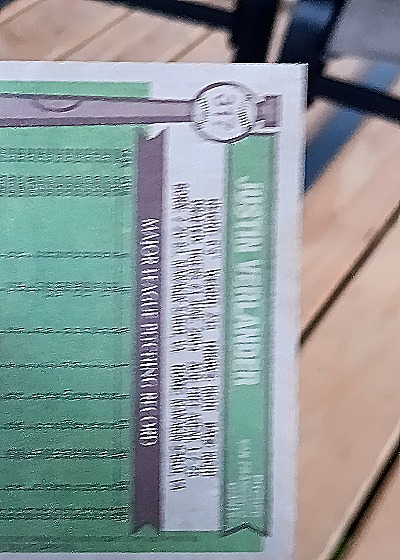 2025 Topps Heritage #317 Justin Verlander — back