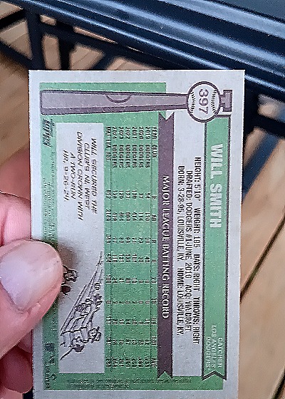 2025 Topps Heritage #397 Will Smith — back