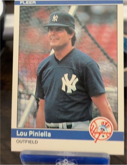 1984 Fleer #136 Lou Piniella — front
