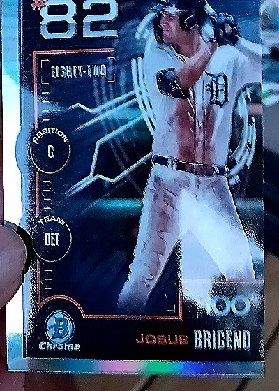 2025 Bowman Chrome Scouts Top 100 #BTP-82 Josue Brizeno — front