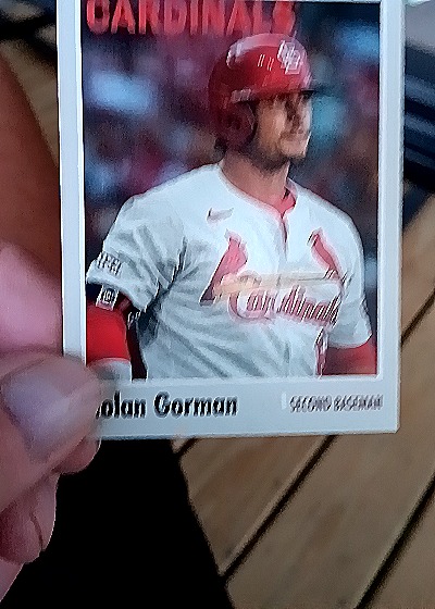 2023 Topps Heritage #19 Nolan Gorman — front