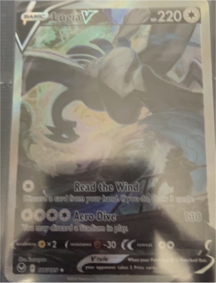 2022 Pokémon Silver Tempest #186 Lugia V — front