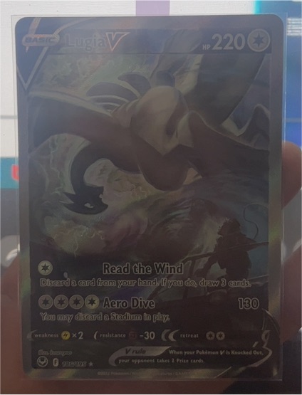 2022 Pokémon TCG Sword & Shield Silver Tempest #186 Lugia V — front