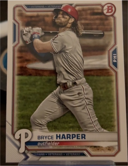 2021 Bowman #90 Bryce Harper — front