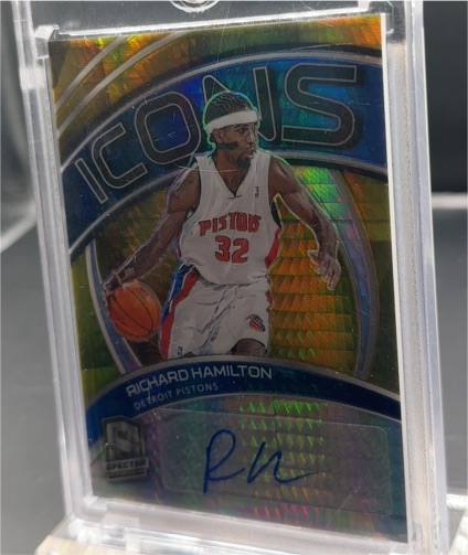 2020-21 Panini Spectra Icons #ICO Richard Hamilton — front