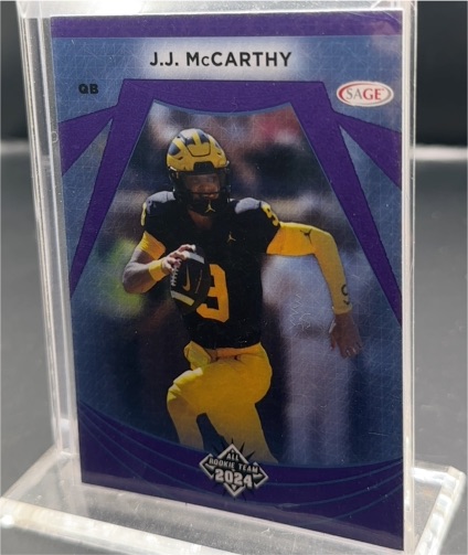 2024 SAGE All Rookie Team #111 J.J. McCarthy — front