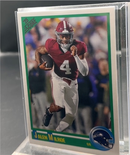 2025 Panini Score #7 Jalen Milroe — front