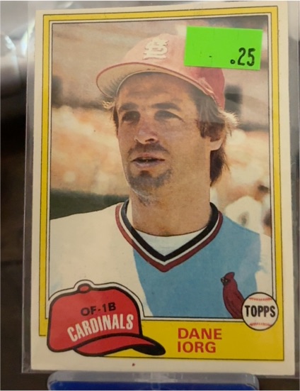 1981 Topps #334 Dane Iorg — front