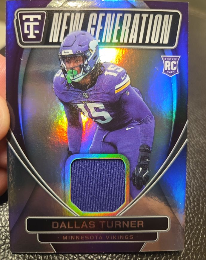 2024 Panini Totally Certified New Generation Jerseys #NGJ-DTU Dallas Turner — front