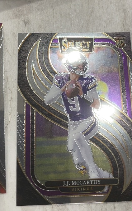 2024 Panini Select #134 J.J. McCarthy Premier Level Rookie — front