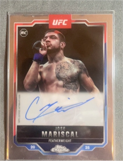 2025 Topps Chrome UFC #CRA-CM Jose Mariscal Rookie Autographs — front