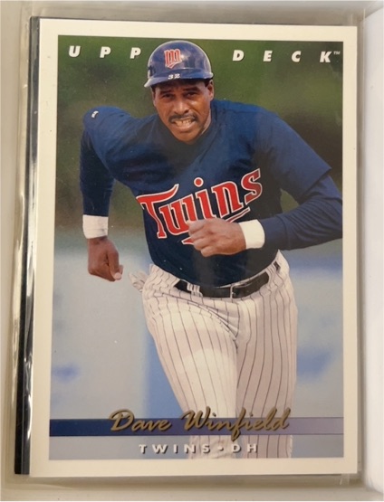 1993 Upper Deck #786 Dave Winfield — front