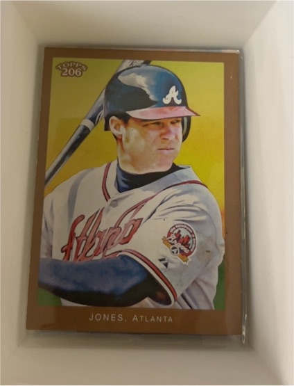 2009 Topps 206 #206 Chipper Jones — front