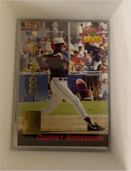 1994 Signature Rookies #5 Garret Anderson — front