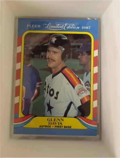 1987 Fleer Limited Edition #11 Glenn Davis — front
