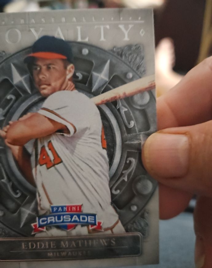 2024 Panini Crusade Baseball Royalty #7 Eddie Mathews — front