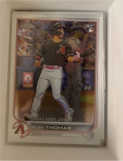 2022 Topps Chrome Update #USC122 Alek Thomas — front