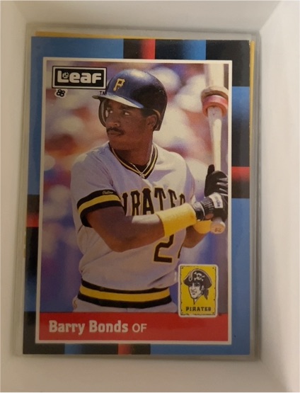 1988 Leaf #113 Barry Bonds — front