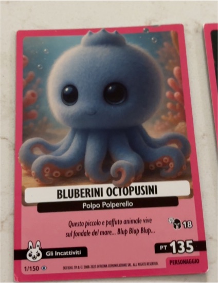 2025 Skifidol Italian Brainrot #1 Bluberini Octopusini — front