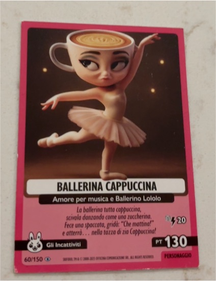 Skifidol Italian Brainrot 2025 #60 Ballerina Cappuccina — front