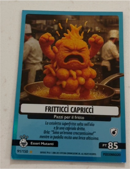 2025 Skifidol Italian Brainrot #91 Fritticci Capricci — front