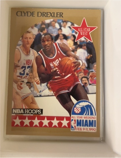 1990-91 NBA Hoops #16 Clyde Drexler — front
