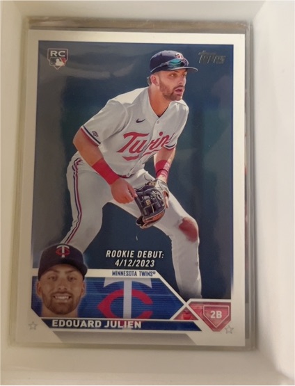 2023 Topps Update #US46 Edouard Julien Rookie Debut — front