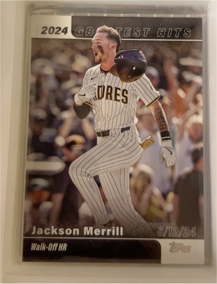 2025 Topps Series 1 2024 Greatest Hits #GH-12 Jackson Merrill — front