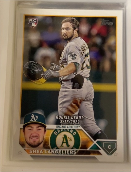 2023 Topps Update #US181 Shea Langeliers Rookie Debut — front
