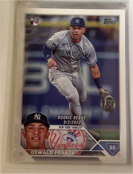 2023 Topps Update #US44 Oswald Peraza — front